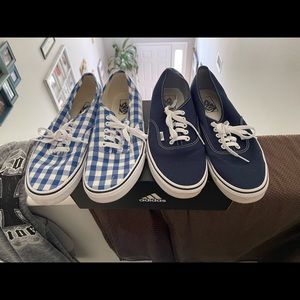 2 pairs of vans. Size 9.5.
